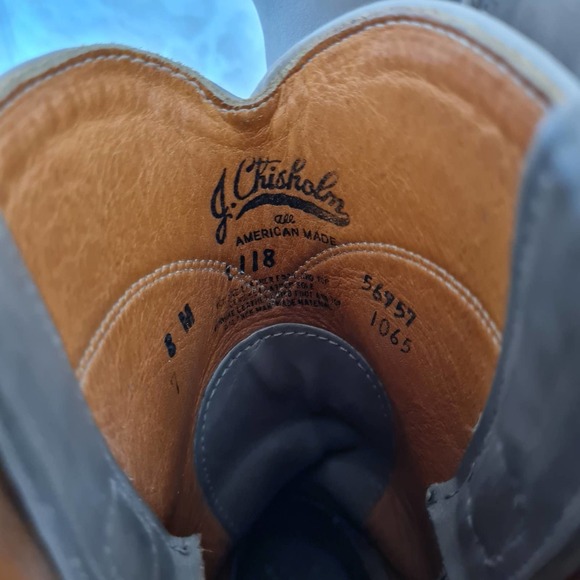 Vintage J. Chisholm Western Men\'s Boots in Tan Size 8 M main image 4